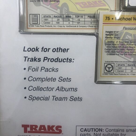 Traks Nascar Transportation Collection Car Hauler And Cards. Vintage 1992 - Picture 7 of 10